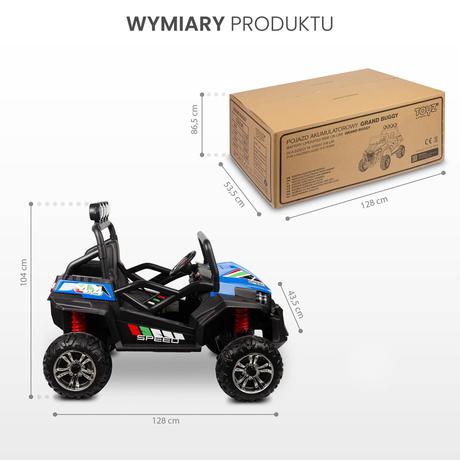 Toyz elektrické vozidlo grand buggy biele, 