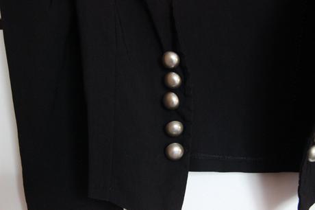 Čierne crop sako, xs, xs