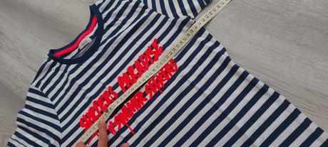 Pásikavé bavlnené tričko, 134