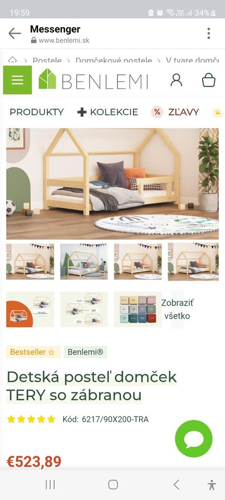 Domcekova postel, šírka (cm): 90,dĺžka (cm): 200