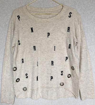 Pulover s písmenkami, s