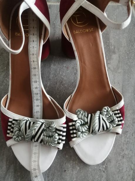 Sandále baldowski v40,25,5 cm,opät 7cm,vnútri koža, 40