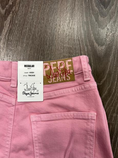 Dua lipa & pepe jeans riflova sukna xs, pepe jeans,xs