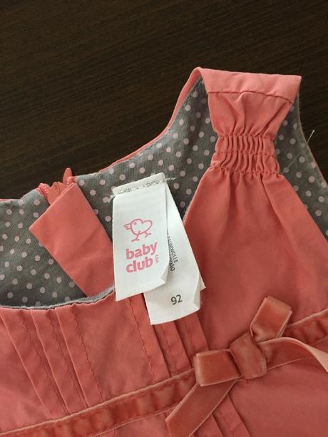 Lososové šaty 92, baby club,92