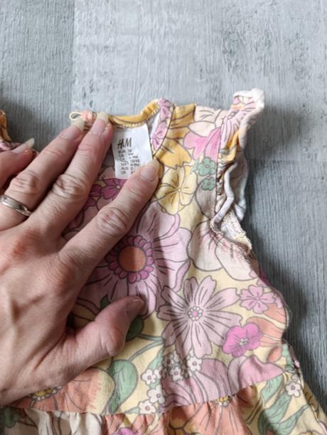 Kvetové letné šaty, h&m,74