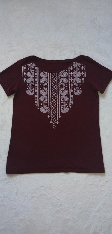 Pekné bavlnené tričko bordovej farby, mohito,36