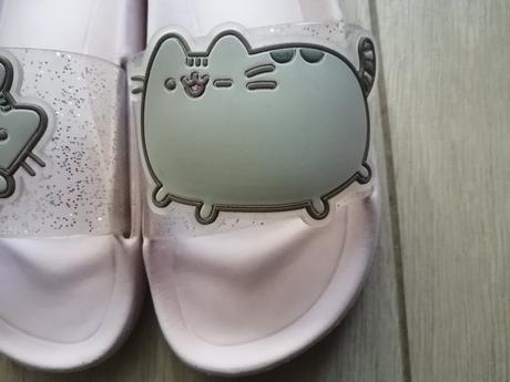 Šľapky plážové, domáce s pusheen mačkou, reserved,31