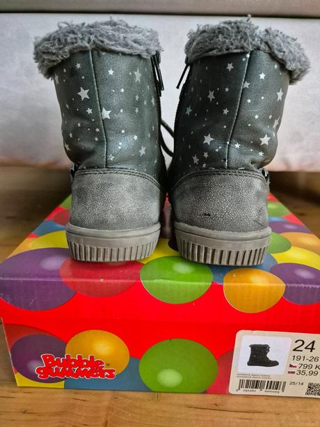 Dievčenské čižmy bubble gummers (baťa) veľ. 24, bubble gummers,24
