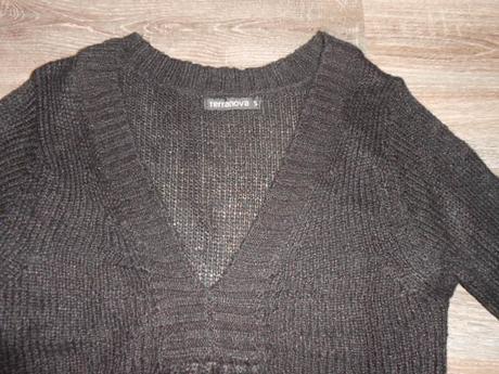 Terranova predlžený čierny svetrik s, terranova,s