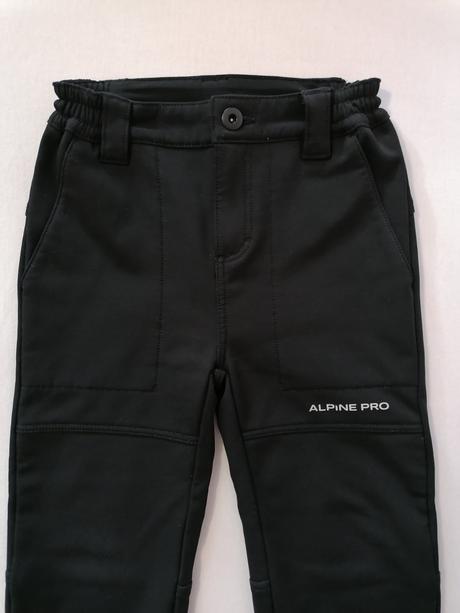 Zateplene softshellove nohavice 104/110, alpine pro,104