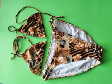 Dámske plavky-bikiny v. 38 s leopardím vzorom, 38