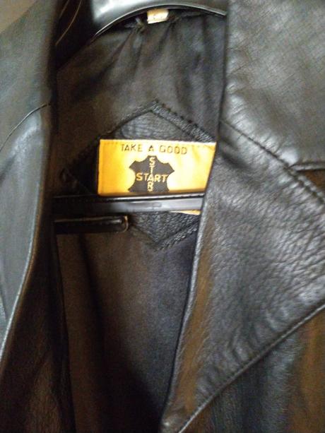 Kožené sako/kabát, s