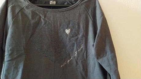 Sivá mikina so srdiečkom zn. timeout, timeout,s