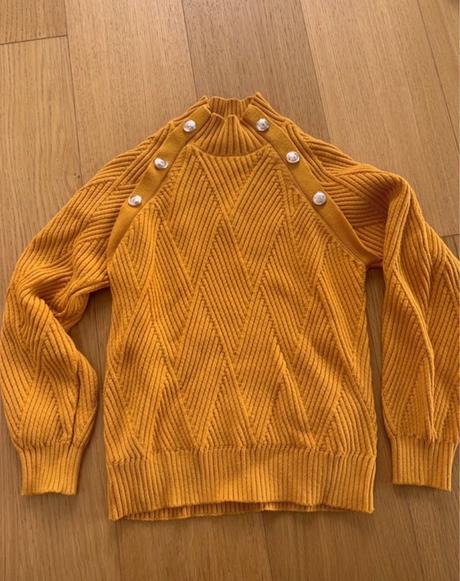 Orsay žltý pletený rolákovy sveter xs, orsay,xs