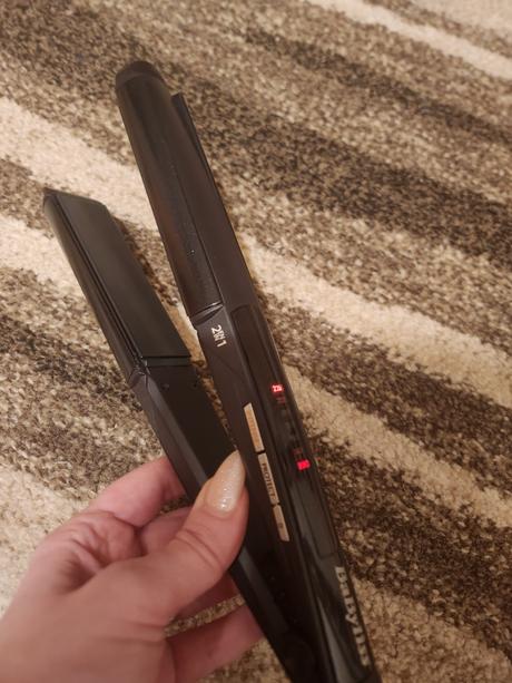 Žehlička na vlasy babyliss 2v1,