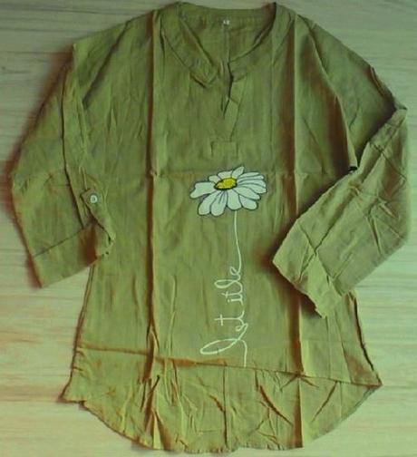 Zelená/khaki letná blúzka, v. l/xl, l