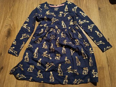 Šaty zlaté zajačiky, mini boden,122