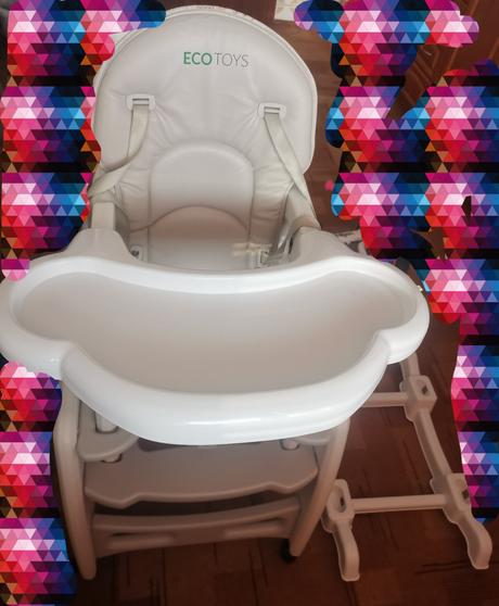 Detská jedálenská stolička, eco toys