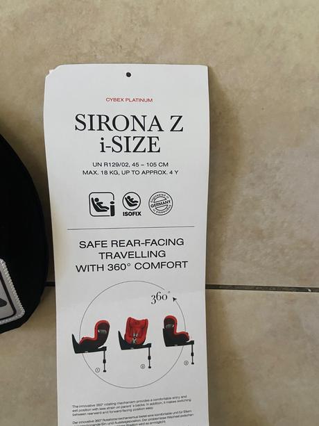 Novorodenecka vlozka cybex sirona z i-size, cybex