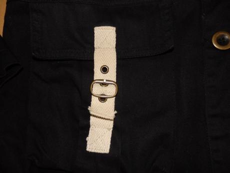 Cierna damska jarna bunda, s