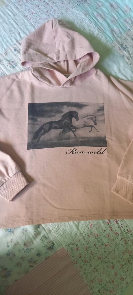 Tenka mikina kratka, h&m,152