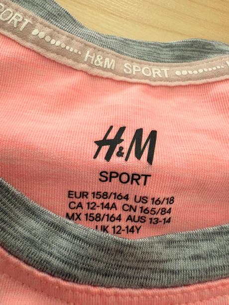 Tričko športové 12-14 rokov, h&m,164