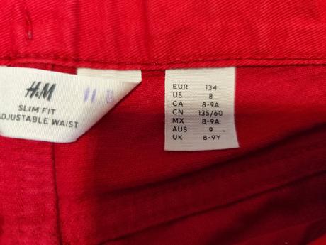 Mencestrove nohavice, h&m,128