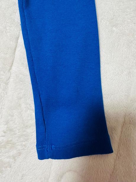 Vrúbkované modré tričko, m