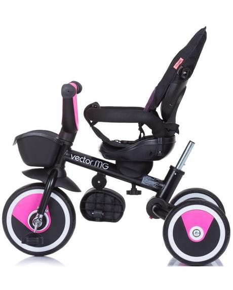 Otočná mg trojkolka so strieškou lilac,