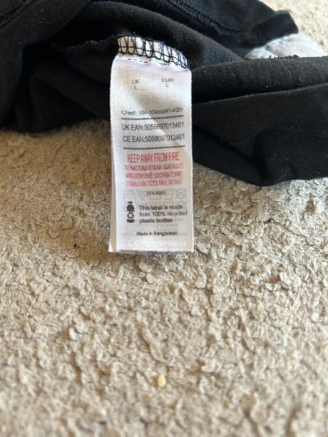 Pánske čierne tričko s potlačou, m