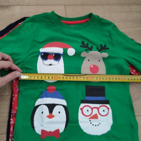 Tri vianočné tričká f&f, veľ.122, f&f,122