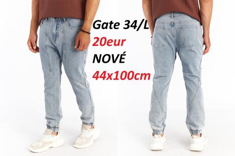 Riflové kapsáče, riflové joggery, gate,34