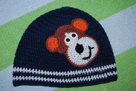 čiapočka s opicou hand made, 74