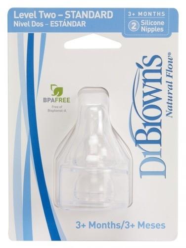 Dr. brown's náhradný cumlík na fľašu standart, 3m+, 