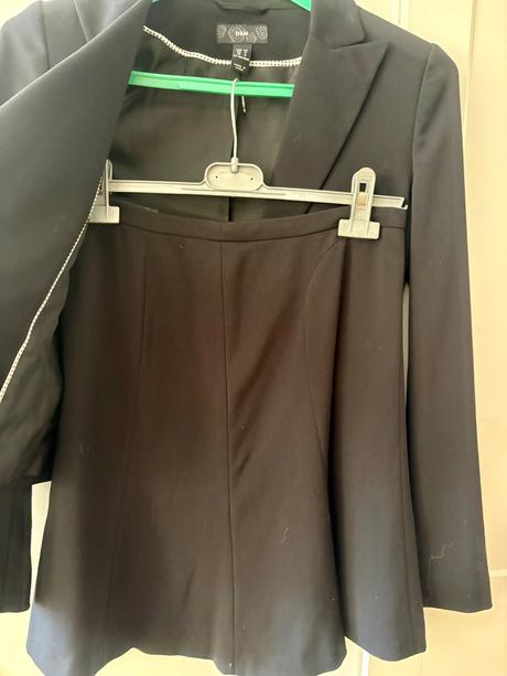 Čierny kostým h&m 34, h&m,34