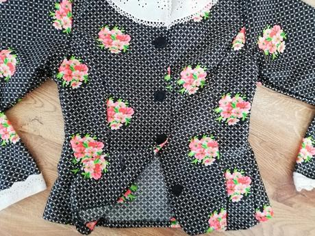 Krásna vintage, retro blúzka, s