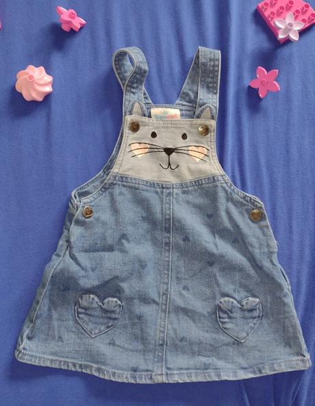 Riflová sukňa "mačička", topomini,80