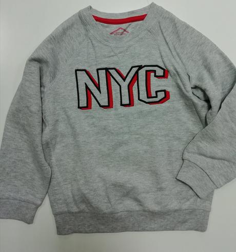 Sivá mikina nyc, matalan,110