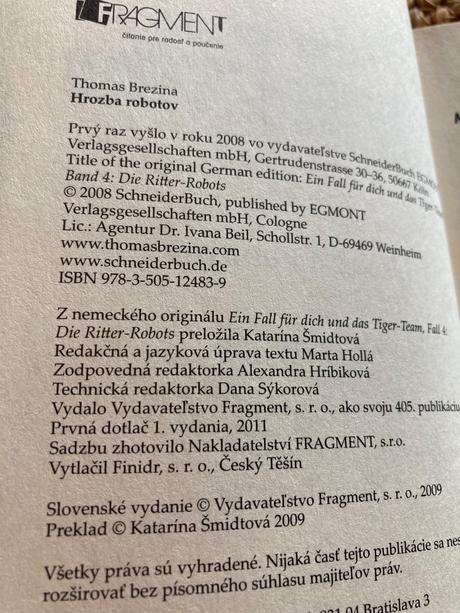 Tigrí tím hrozba robotov (2011), 