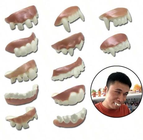 Doplnky na karneval ježibabin nos, zuby, elfoveuši, 