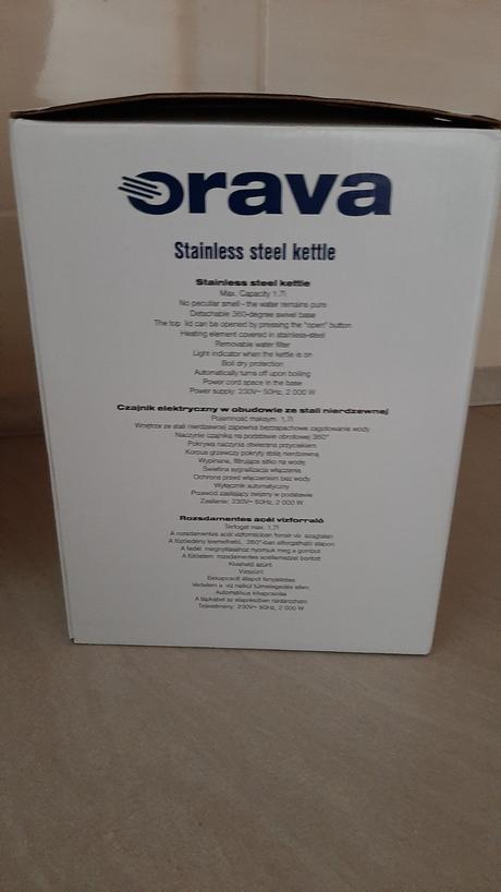 Rýchlovarna kanvica, orava