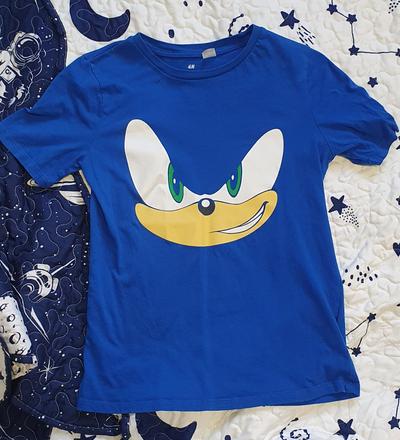 Tričko sonic, h&m,134