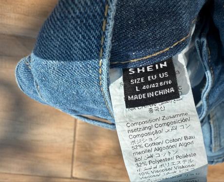 Široké džínsy shein, l
