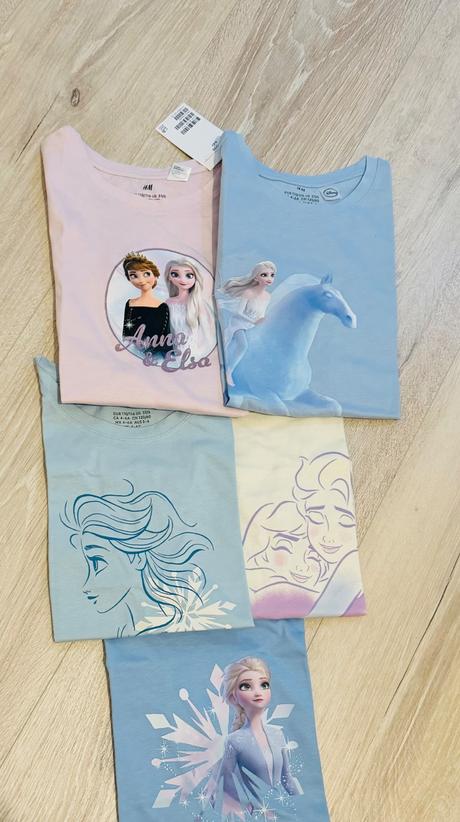 Tricko frozen elza 110/116, h&m,110 / 116