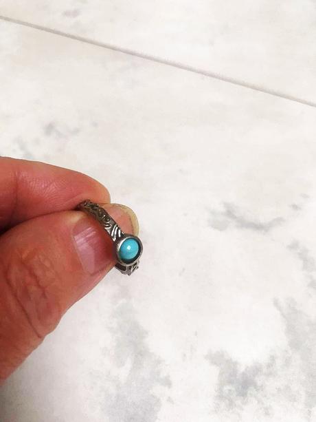 Starožitný prsteň z mexického striebra,