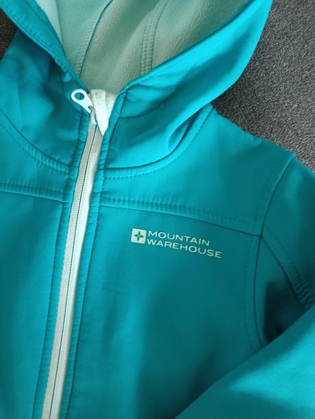 Dievčenská softshellová bunda, mountain warehouse,104