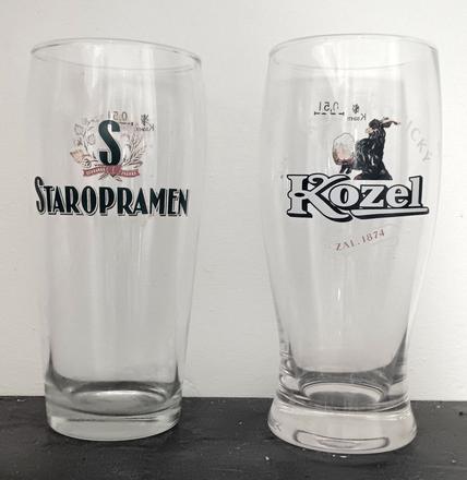 2x pohár na pivo 0,5l,