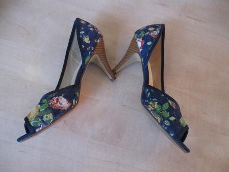 Dámske letné sandále/lodičky, opätok 8cm, 41, 41