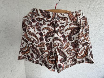 Boho l lan bavlna etno vzor kratke nohavice, l