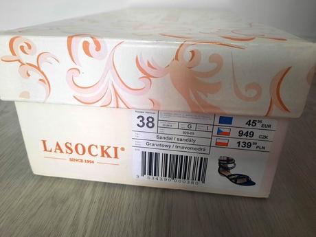 Semišové sandále (vd 24,8 cm), lasocki,38